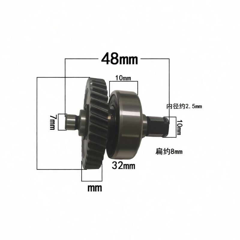 38 Tooth Gear Assembly Compatible With Delixi 12 Inch Electric Chaaw Carbon Steel Power Tool Motor Drive Spare Parts