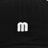 M Embroidered Baseball Cap - Korean Style 3d Embroidery Duckbill Cap - Couple's Baseball Cap - Sun Hat - Cotton