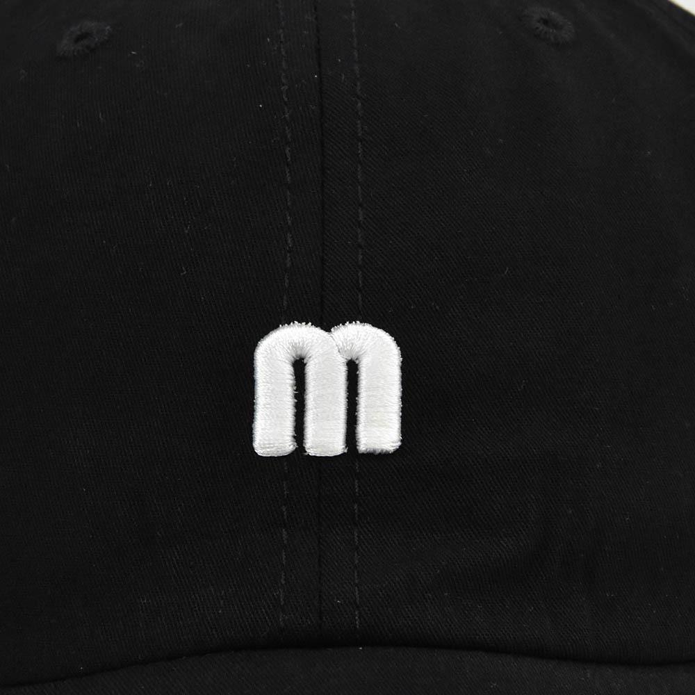 M Embroidered Baseball Cap - Korean Style 3d Embroidery Duckbill Cap - Couple's Baseball Cap - Sun Hat - Cotton