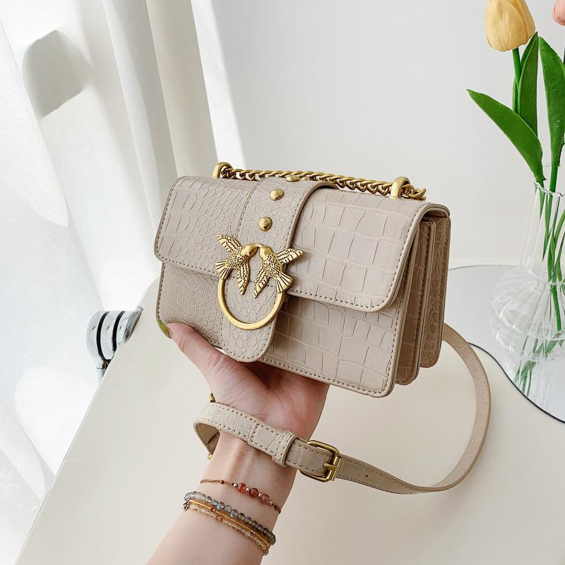 Beibei Shangpin 2025 New Fashion Simple Popular Stone Pattern Swallow Bag Trend Single Shoulder Oblique Span Women's Bags