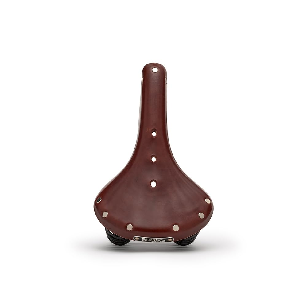 BROOKS Traditional leather saddle B17 with spring model FLYER BROWN