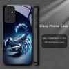 Neon Akrep Sanatı Siyah Telefon Kılıfı Samsung A32 A33 A34 A35 A36 A37 A51 52 52s A53 A54 A55 A56 A57 A71 A72 A73 5G Cam Kapak