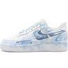 Air Force 1 Box Action, Rain After The Storm, Distressed, Hand Drawn Cow Leather Abrasion Resistant Low Top CW2288-111(Team204-)