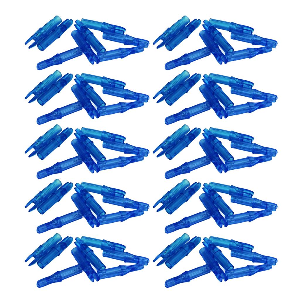 100pcs Archery Nock Plastic Insert Nocks Light Weight Nocks Replacement for Archery Bow