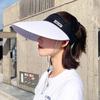 Outdoor Breathable Wide Brim Ladies Sports Hat Empty Top Suncap Summer Sun Cap Beach Cap Visor