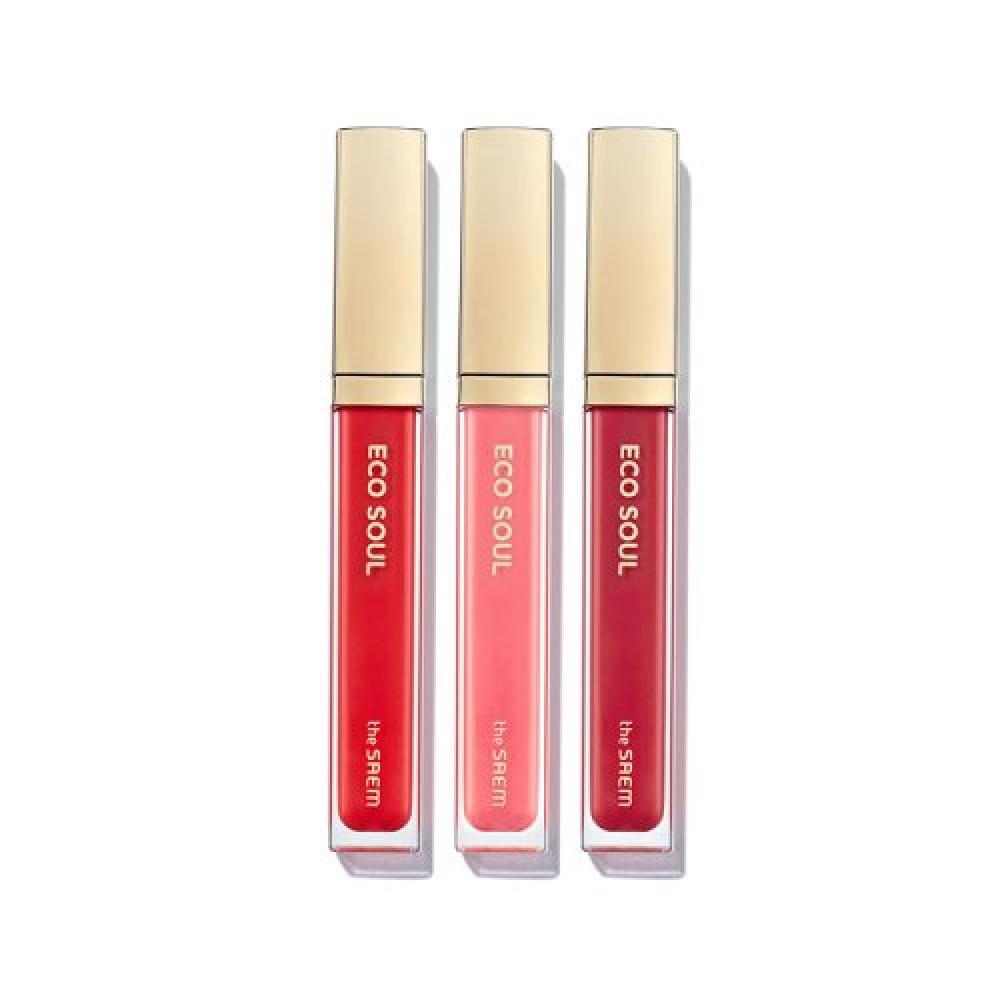 The Saem Eco Soul Shine Lip Gloss  3 Colors 