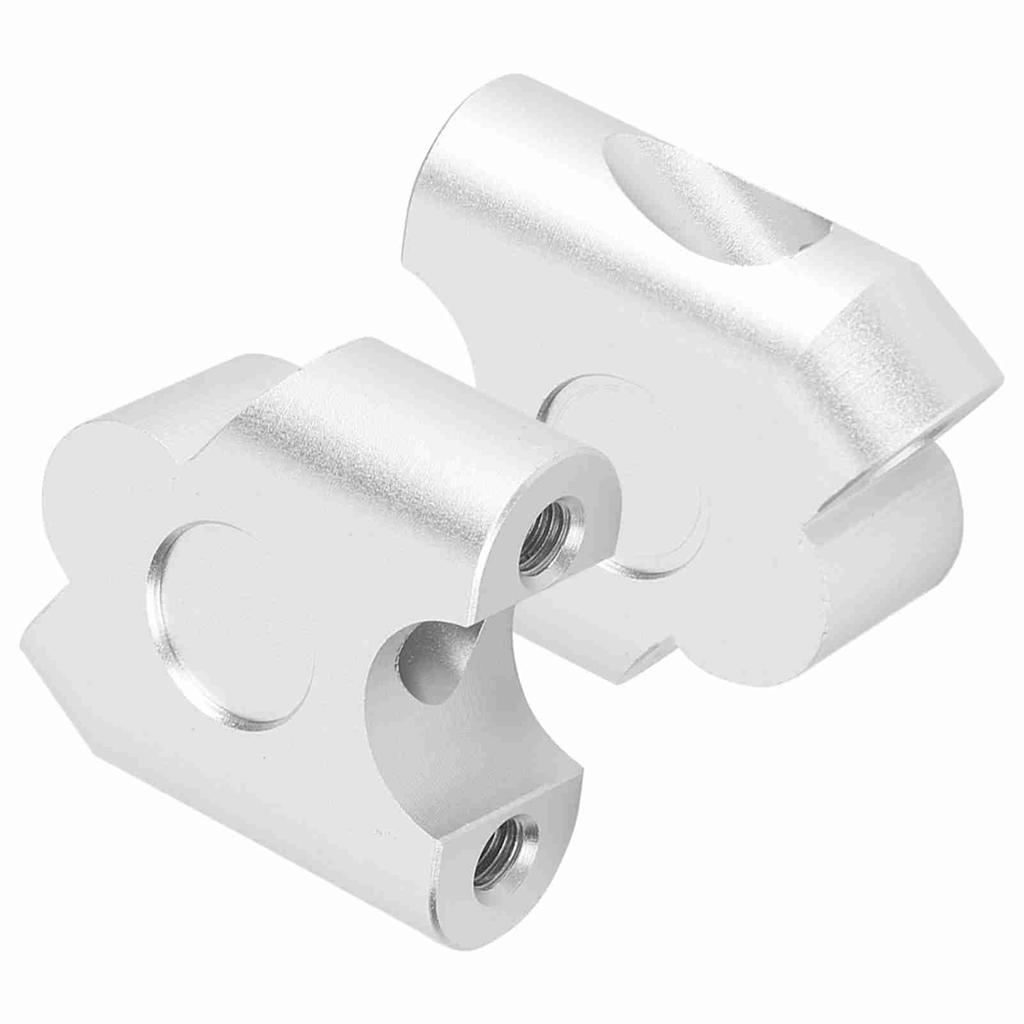 Lenkererhöhung 22mm Universal Fahrradlenker Klemme (Verchromte Oberfläche)