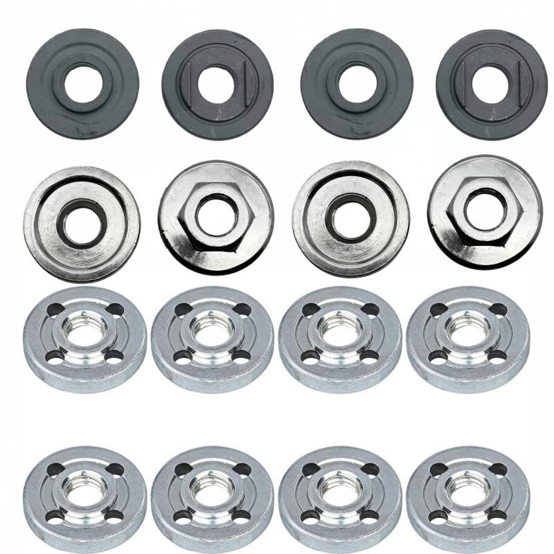 Universal Angle Grinder Pressure Plate: Hex Nut & Four-Hole Clamp for Electric Tools.