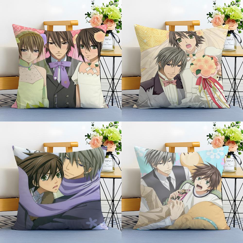Simple fashion icon JJunjou Romantica Cushion Cover Linen Pillowcase Soft for Sofa Bed Home Room Decor