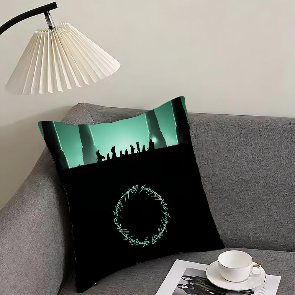 The L-Lord Ringss Movie Cushion Cover Pillowcase Ultra Soft Skin Friendly Fabric Cloud Like Comfort & Concealed Zipper