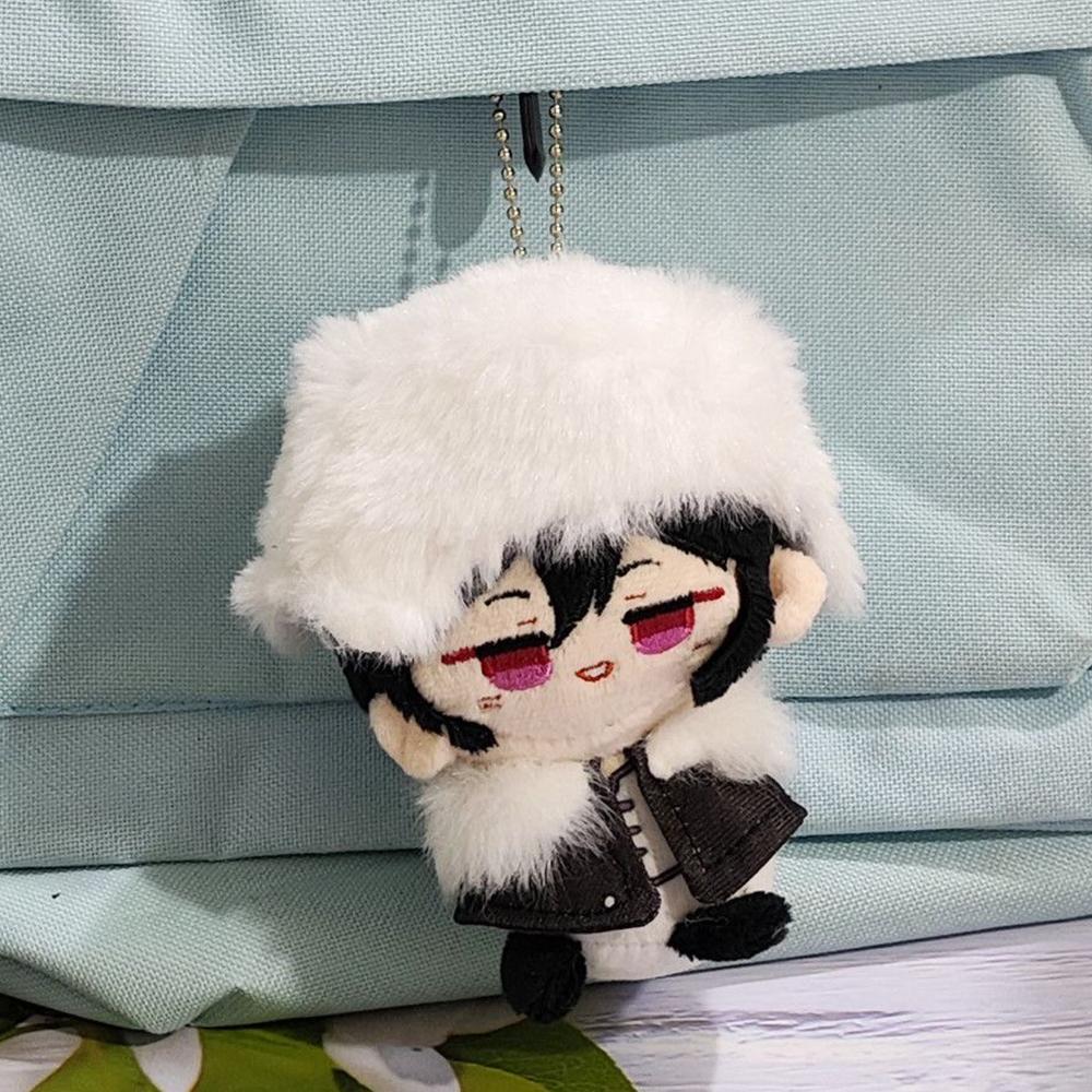 Anime BSD Plush Doll Dazai Osamu Figure Nakahara Chuuya Fyodor D Edogawa Rampo Nakajima Atsushi Plush Pendant Keychain Toys Gift