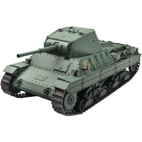 PLATZ Girls & Panzer Final Chapter P40 Heavy Tank Anzio High School Panzer Jacket Keychain Included 1/35 Scale Plastic Model GP-92 (Tank)