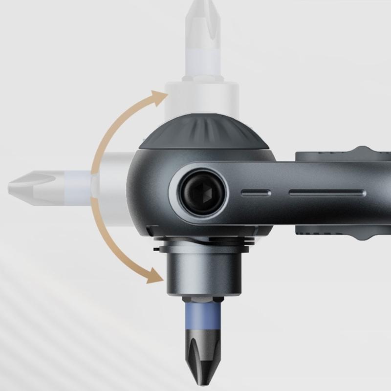 40 In 1 Ratcheting Screwdriver Set with 180 Degree Rotating Head & Magnetic Bit Suitable for Tight Space Vehicle Repair
