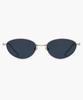 Likkeullou Rc Stainless Steel Epoca Sunglasses Silver Black