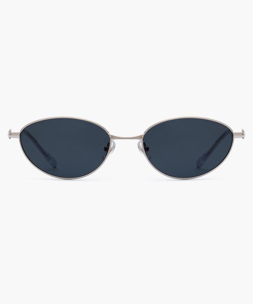 Likkeullou Rc Stainless Steel Epoca Sunglasses Silver Black