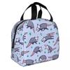 Custom Opossum Pattern Lunch Bag Men Women Cooler Warm Insulated Lunch Box for Kids School Children
