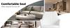 Dining Chair Set of 2 – Modern Fabric Chair with Armrest, Gold-Plated Metal Legs, Luxurious Dining Furniture for Living Room, Kitchen & Reception Room