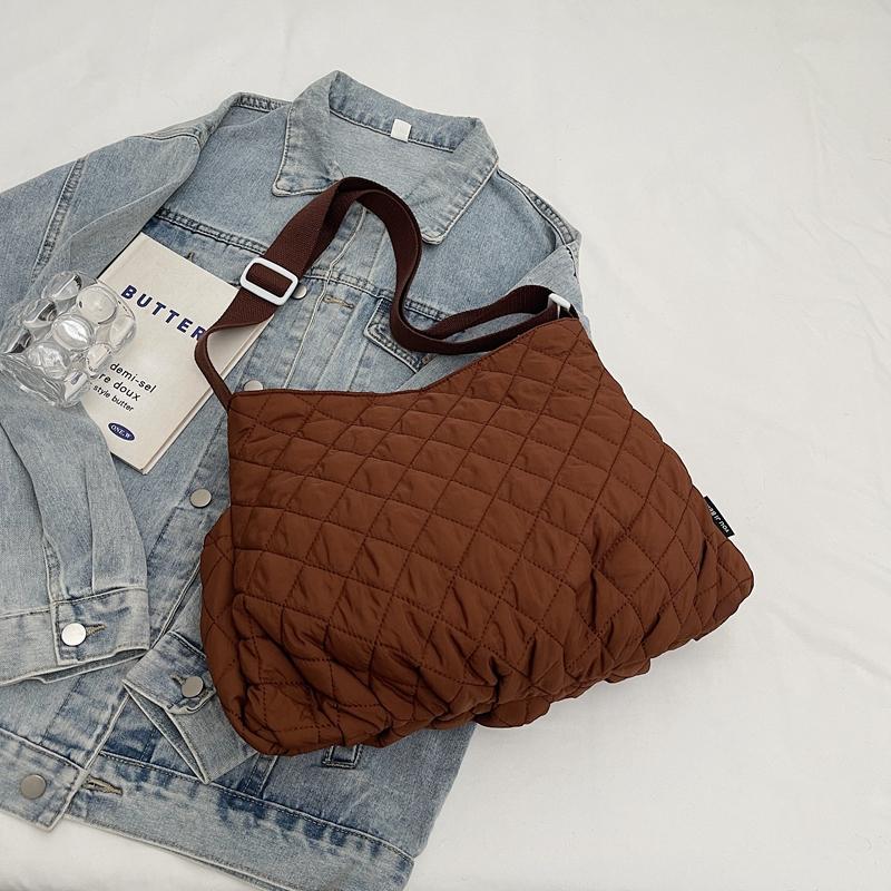 Large Capacity Tote Bag Women's Rhomboid Bag Commuter Crossbody Bag