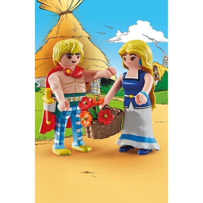 PLAYMOBIL 71544 Tragicomix et Falbala, Personnages d'Astérix, 14 pièces, Dès 5 ans