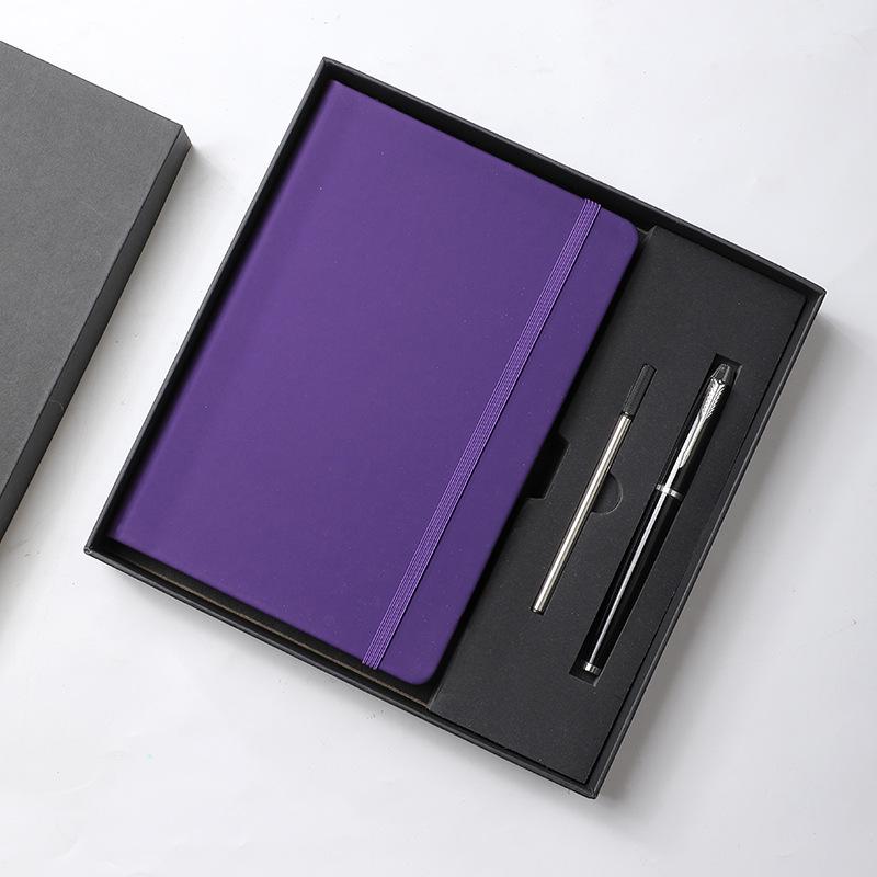 Custom Business Leather Notebook & Diary Gift Set with Logo