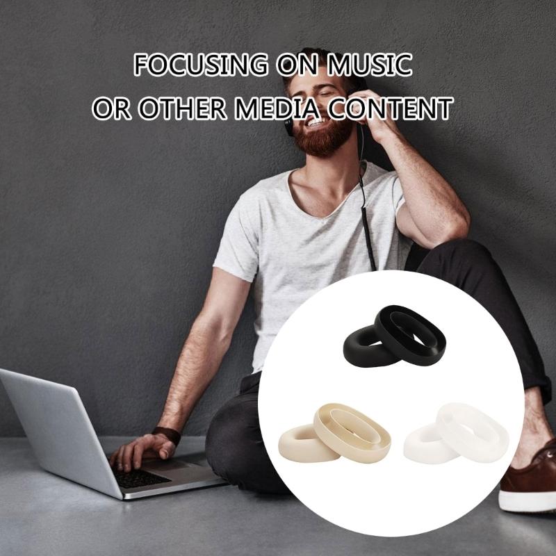 Silicone Ear Pad Cover Soft Flexible and Perfectly Fitting Ear Cushion Case for Dedicated Headset Protect Against Oil