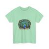 Peacock Illustration Tee | Shine Bright Graphic T-Shirt | Colorful Bird Shirt