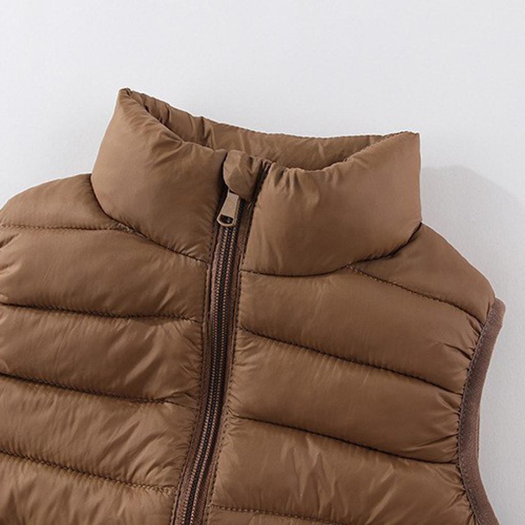 Kinder Freizeit Warme Stehkragen Steppweste für Jungen Mädchen Winter Oberbekleidung