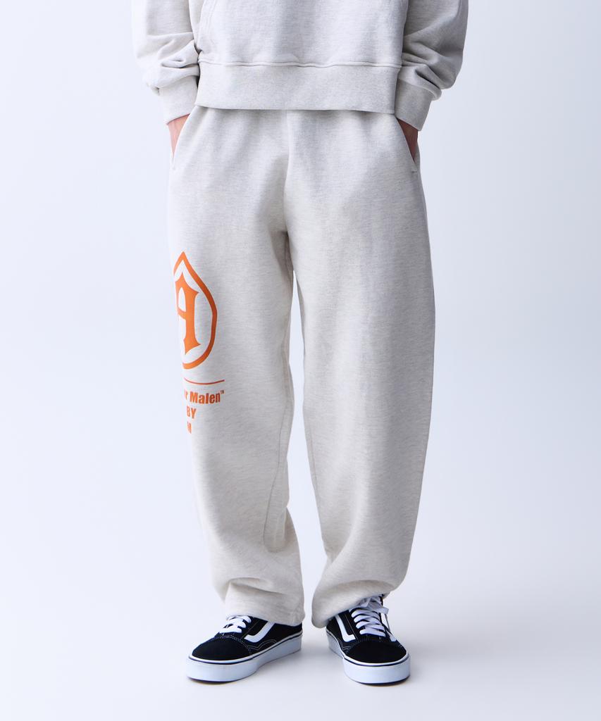 ADERNM Logo Sweatband Pants White Melange