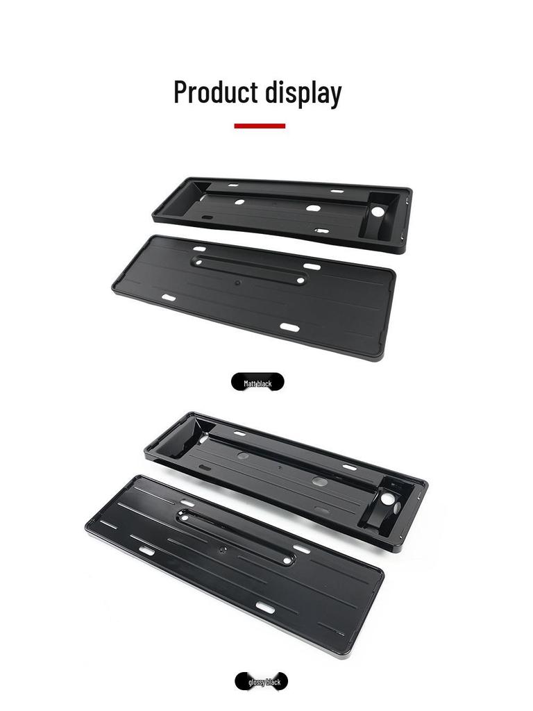Snap-on Full License Plate Holder for 2023 Tesla Model 3 - Modified Accessory.
