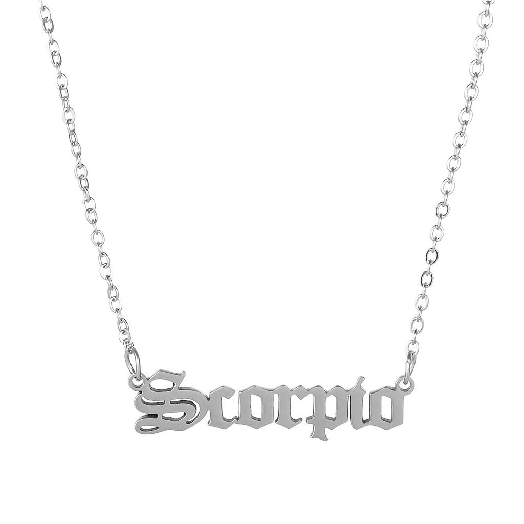 Minimalist and Exquisite Birthstone Women's Necklace Pendant Stainless Steel Plated 18K Gold Birthstone Jewelry Gift Necklace