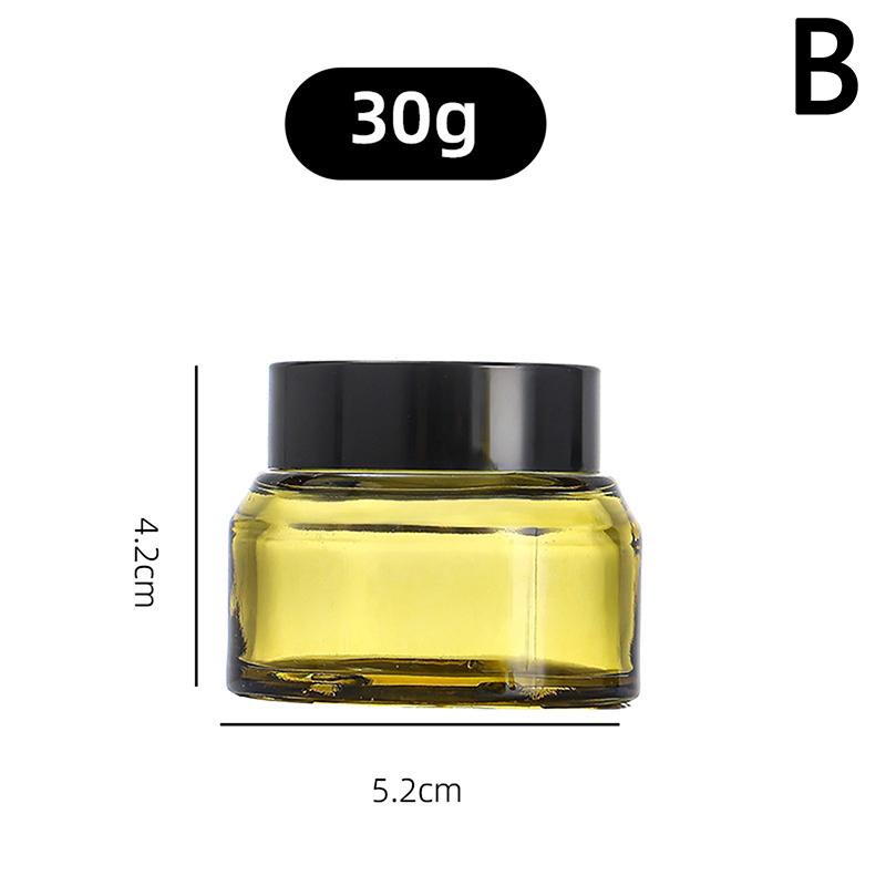 15Ml-60Ml Empty Refillable Bottle Green Glass Diy Cosmetic Bottle Cream Lotion Jar Pump Bottle For Shampoo Portable Travel
