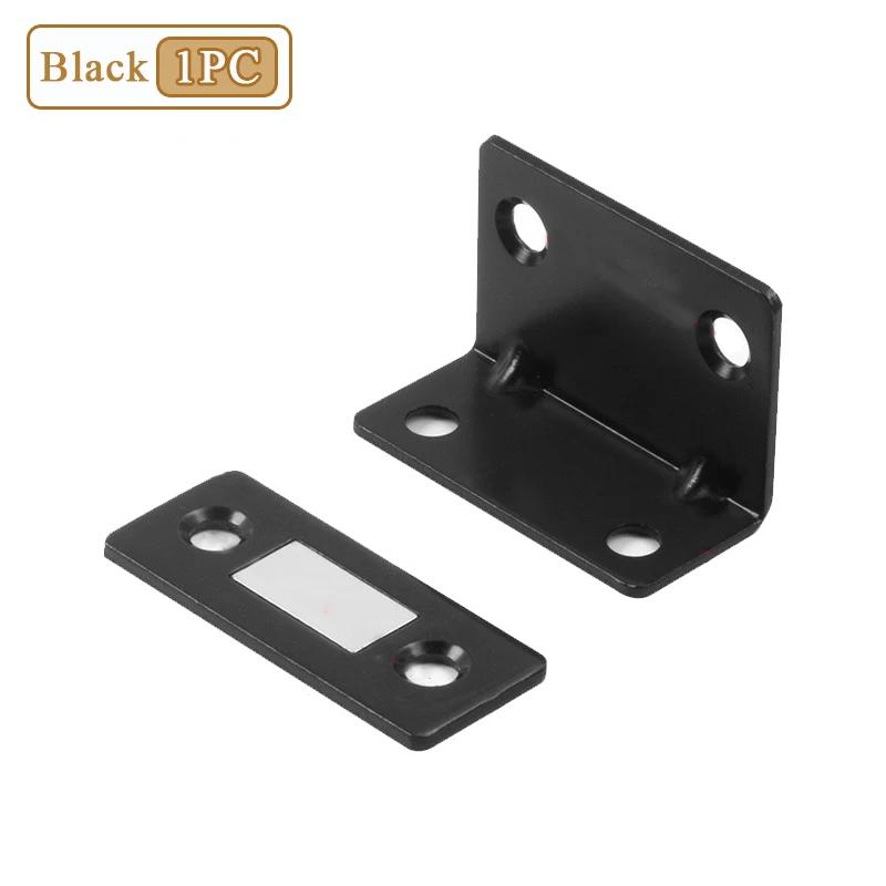 1-20PCS L Shape No Drill Magnetic Sliding Door Catch Strong Invisible Cabinet Magnet for Wardrobe Closet Pull Push Lock