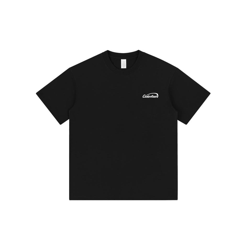 Trendy Black Couple's Oversized Short Sleeve T-Shirt - Pure Cotton, Plus Size, Korean-Style, High Street Fashion