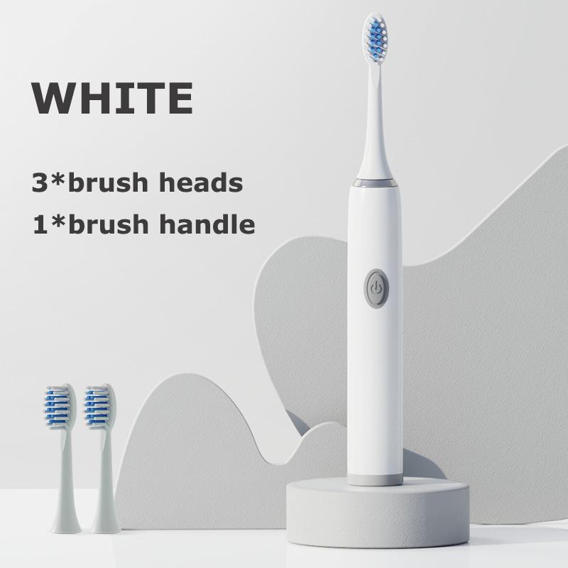 Sonic Electric Brushes for Teeth Household Vibrating Adult Toothbrush Battery Powered Lightweight Travel Electric Toothbrushes