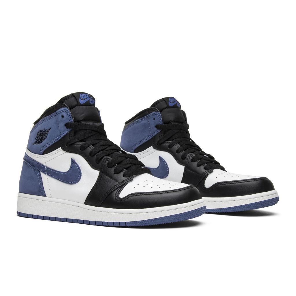 Air Jordan 1 Retro High OG BG 'Best Hand in the Game - Blue Moon' (Unisex) Summit White / Blue Moon-Black Kids' Basketball Shoes 575441 115