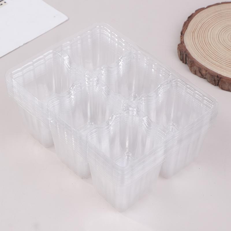 6/12 Holes Vegetable Seedling Pots Seedling Tray Garden Pots Durable Seed Germination Plant Flower Pots Grow Box For Planting