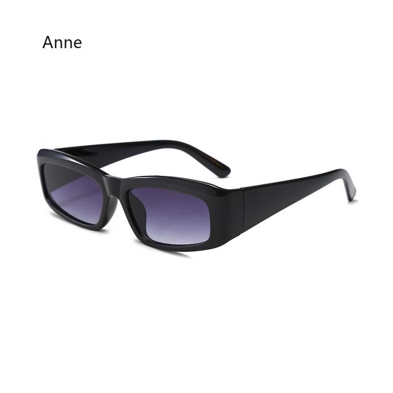 Trendy Rectangle Sunglasses Men Women Luxury  Designer Wide Frame Sun Glasses vintage Small Black yeglasses Oculos De Sol