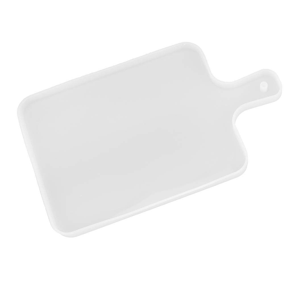 Silicone Tray Mold with Handle DIY HandMade Epoxy Resin Casting Coaster Fruit Dinner Plate