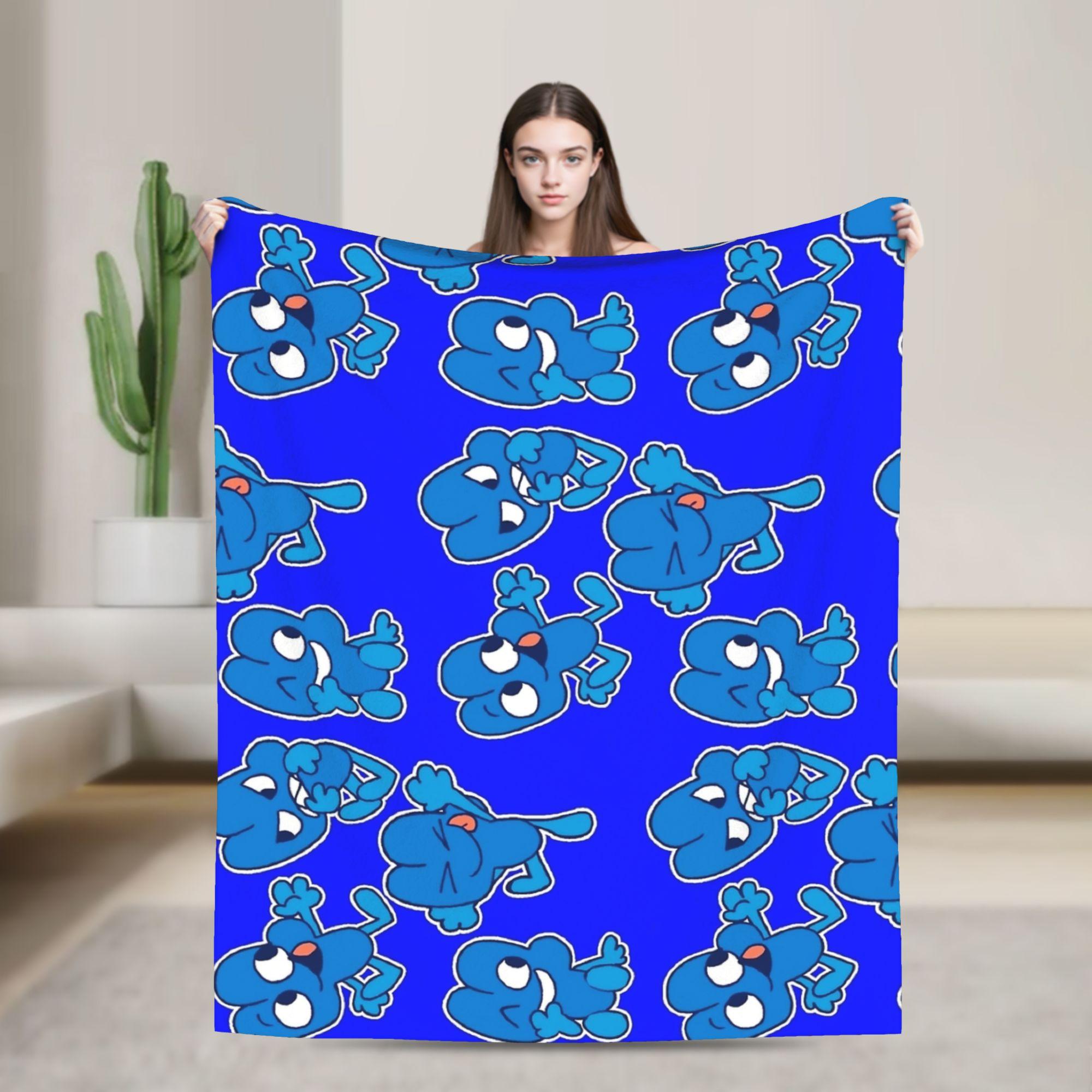 Four BFB BFDI Blanket Velvet Textile Decor Portable Lightweight Throw Blankets for Bedding Office Bedding Throws 75X95CM
