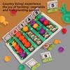Wooden Fruit And Vegetable Garden Play Set For Childrens Early Education And Learning