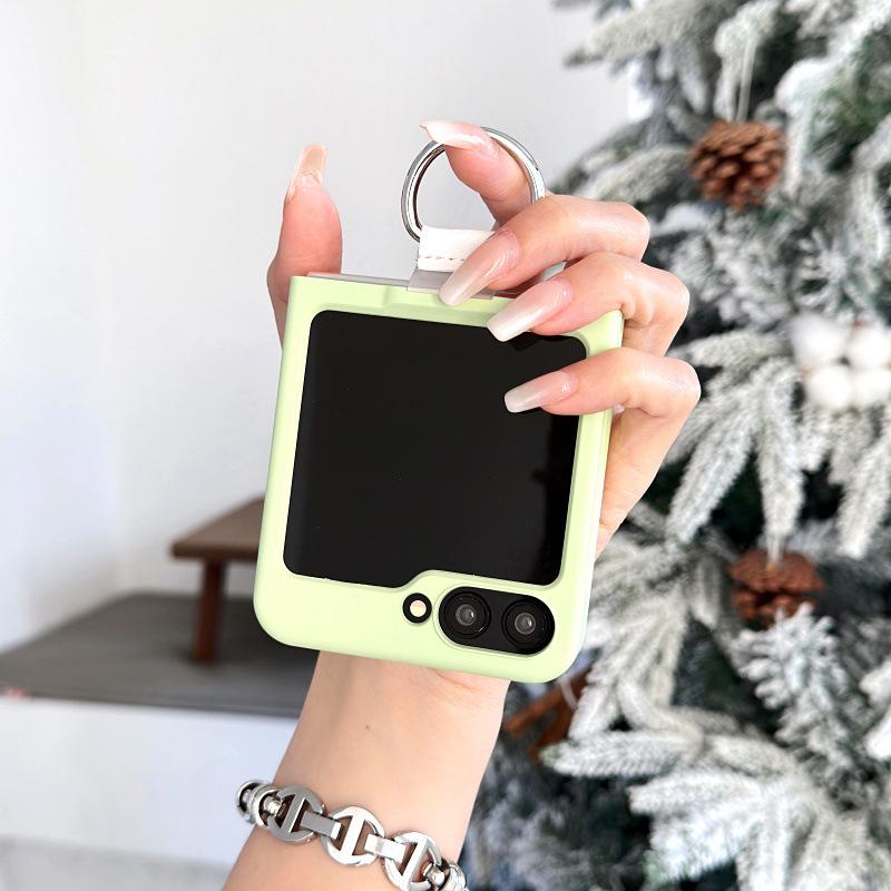 

Suitable for Galaxy Samsung Z FLIP7 5 4 3 Folding Phone Case Matte Transparent Glossy Ring Z Flip6 Samsung ZFlip3