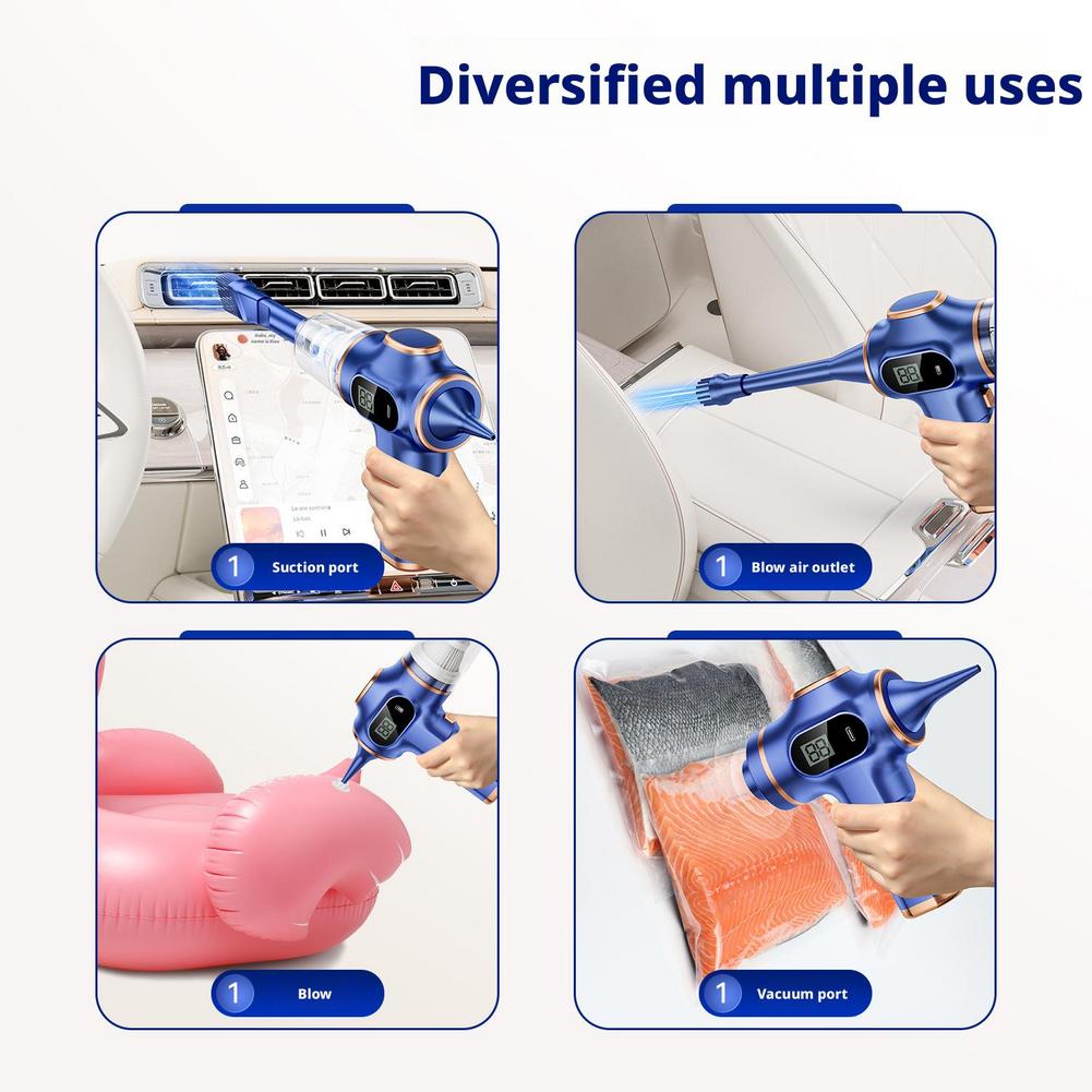 Wireless Portable Vacuum Cleaner - Large Suction, Blowing & Suction 2-in-1, Solves Car/Home Dust & Hard-to-Clean Gaps, Mini Size