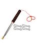 1pc Flag Pole With 4 Pcs & Clips 3 Meters Telescopic Handheld Flagpole Household Hand Tools Replacement Accessories