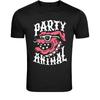 Party-Tier Hund T-Shirt - Lustiges Punk-Hund Party Grafik-T-Shirt
