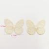 20Pcs/lot 4.5*3.5cm Embroidered Mesh Butterfly Cloth Patches Appliques for Clothes Sewing Supplies DIY Hair Clip Accessories