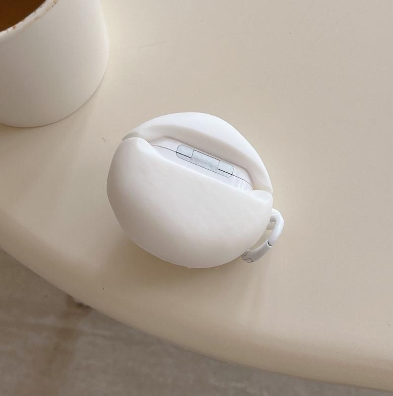 Cartoon Steamed Stuffed Bun Protective Cover For Professional 2 Silicone Charging Box Case With Hanging Hook