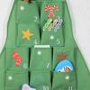 Fabric Advent With Pockets 24 Days Christmas Tree Shape Storage Bag Cloth Advent Countdown Calendar For Home Decorators