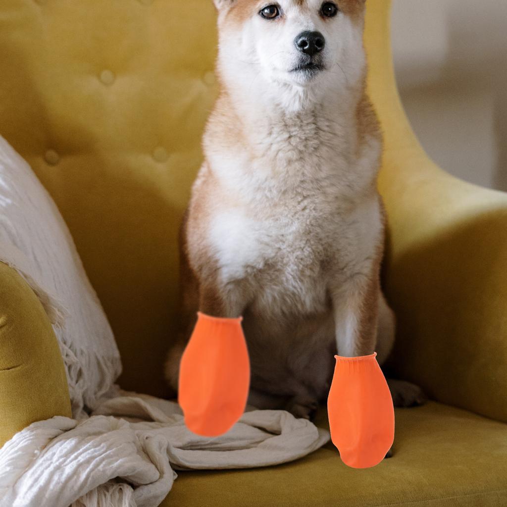 4 Pcs Garden Cover Outdoor Paw Pet Dogs Boots for Small Rain Waterproof
