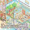 Miniature Scene Collection Book Vibrant Color Miniature Scene Book with Tweezers 3D Sticker