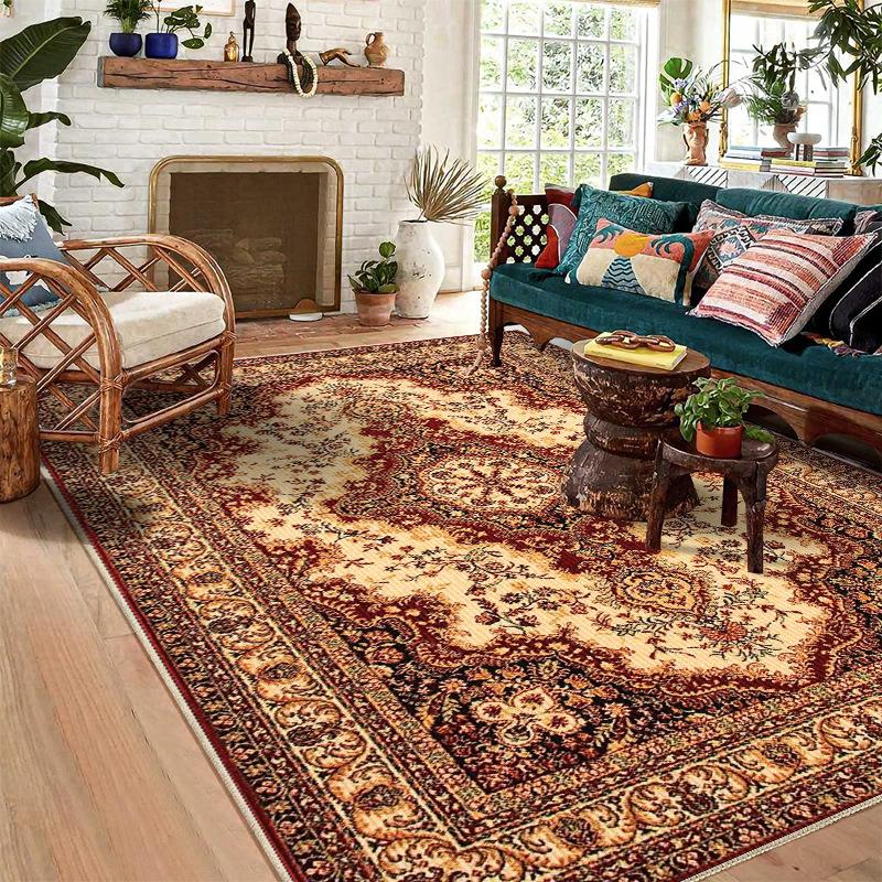 

WTEMPO Ковер для гостиной Винтажный персидский ковер для дивана и журнального столика Ковер для отеля Ковер на всю кровать 80*120cm